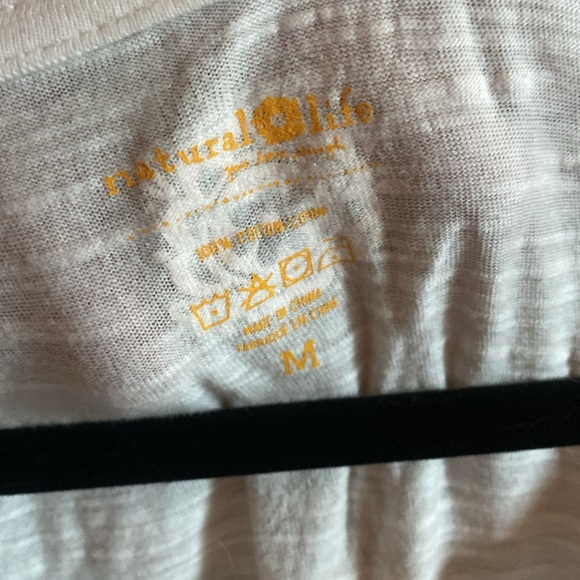 NATURAL LIFE White Tee with Multicolor Sunshine Text - Picture 5 of 5